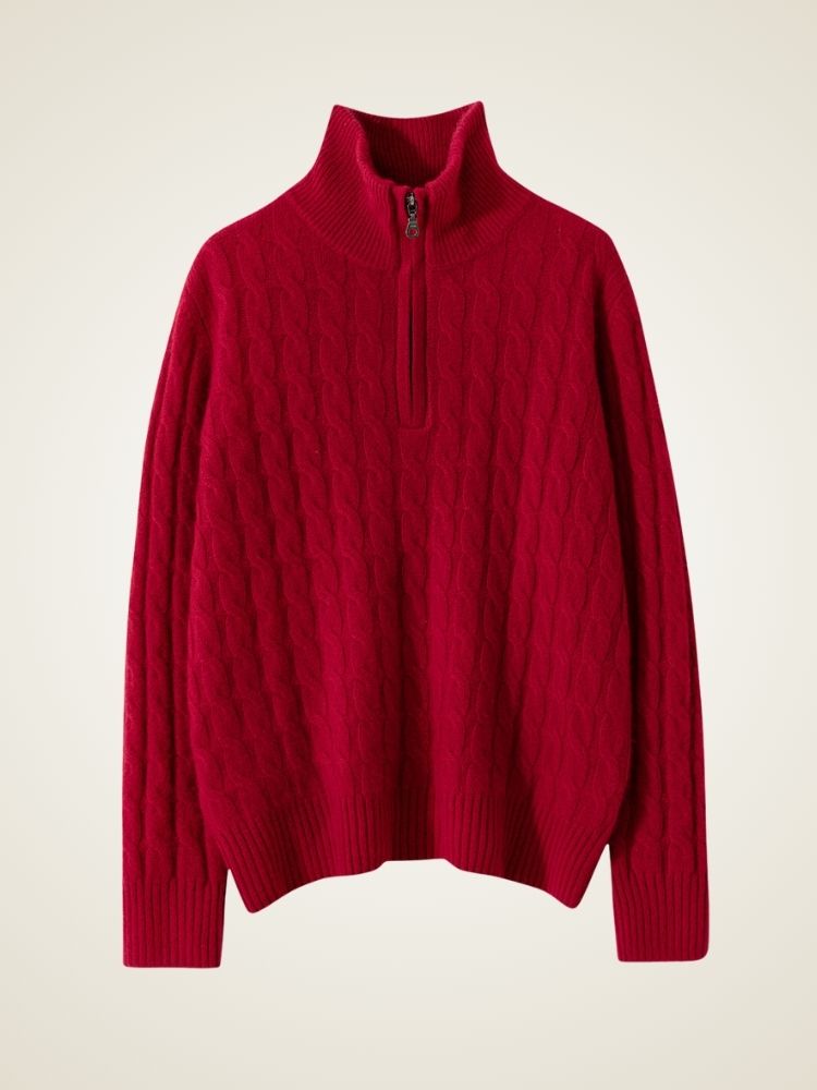 Naylira - Cable-Knit Cashmere Sweater | The Cashmere Studio