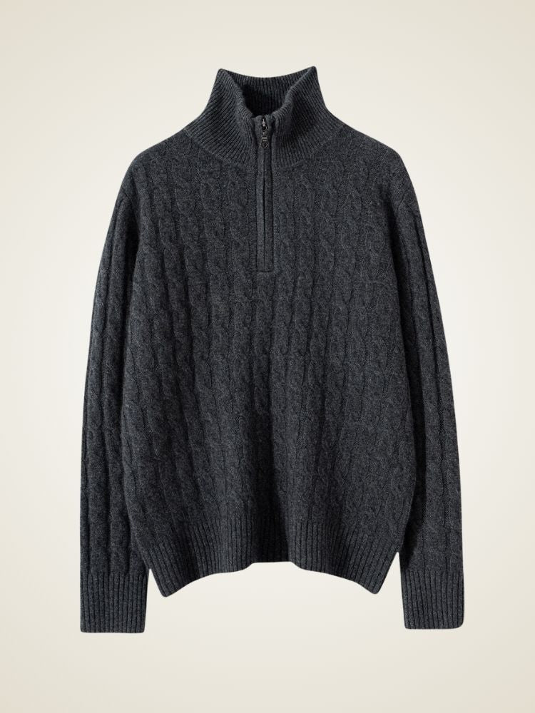 Naylira - Cable-Knit Cashmere Sweater | The Cashmere Studio
