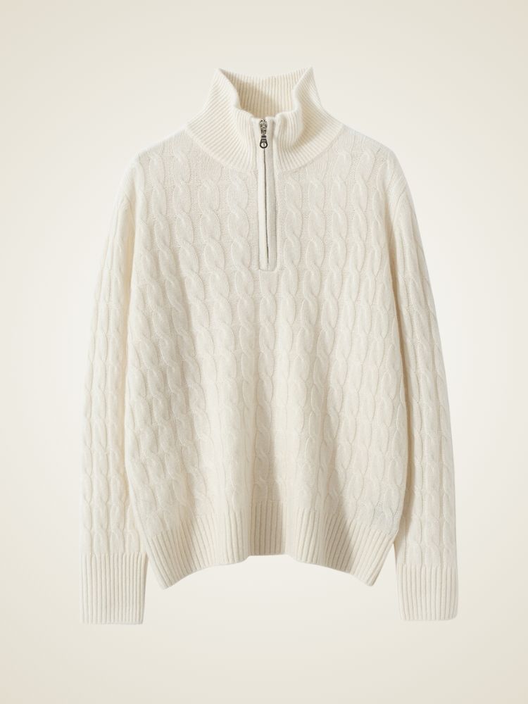 Naylira - Cable-Knit Cashmere Sweater | The Cashmere Studio