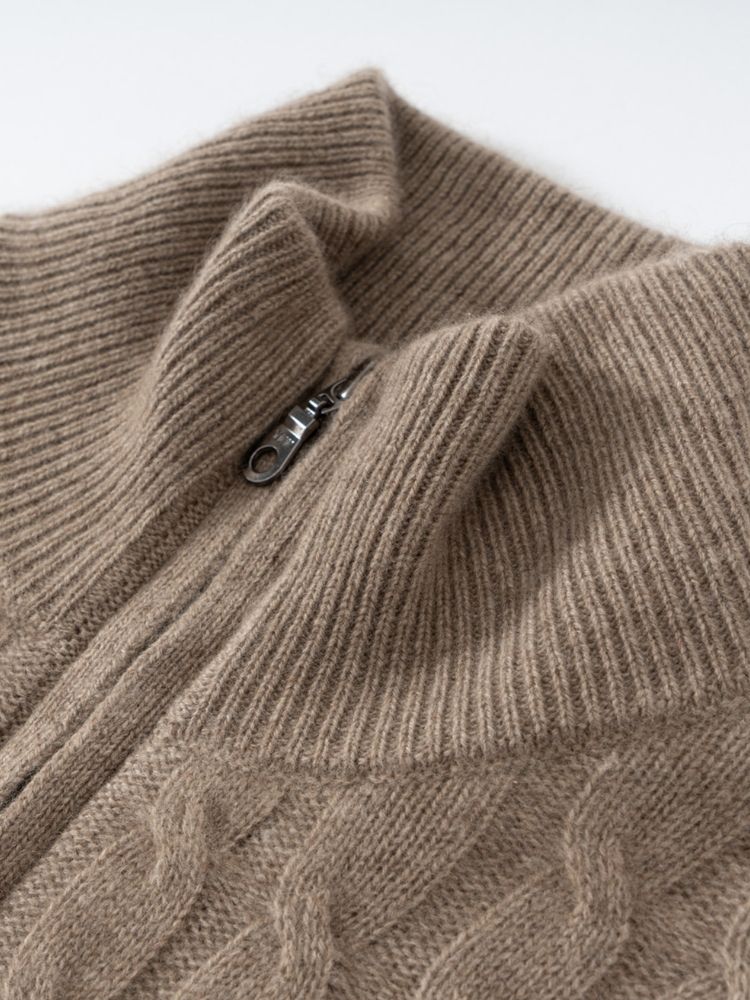Naylira - Cable-Knit Cashmere Sweater | The Cashmere Studio