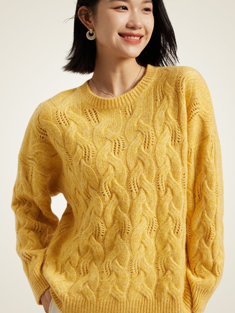 Thayelle - Cable-Knit Cashmere Sweater | The Cashmere Studio