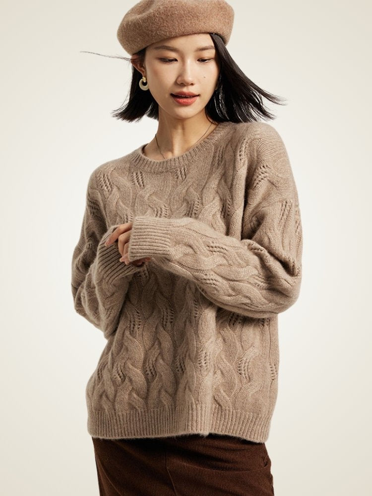 Thayelle - Cable-Knit Cashmere Sweater | The Cashmere Studio