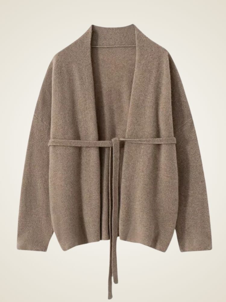 Camel Ivy Cardigan Sweater | The Cashmere Studio