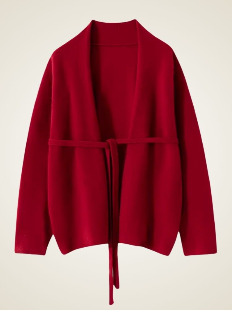 Red Ivy Cardigan Sweater | The Cashmere Studio