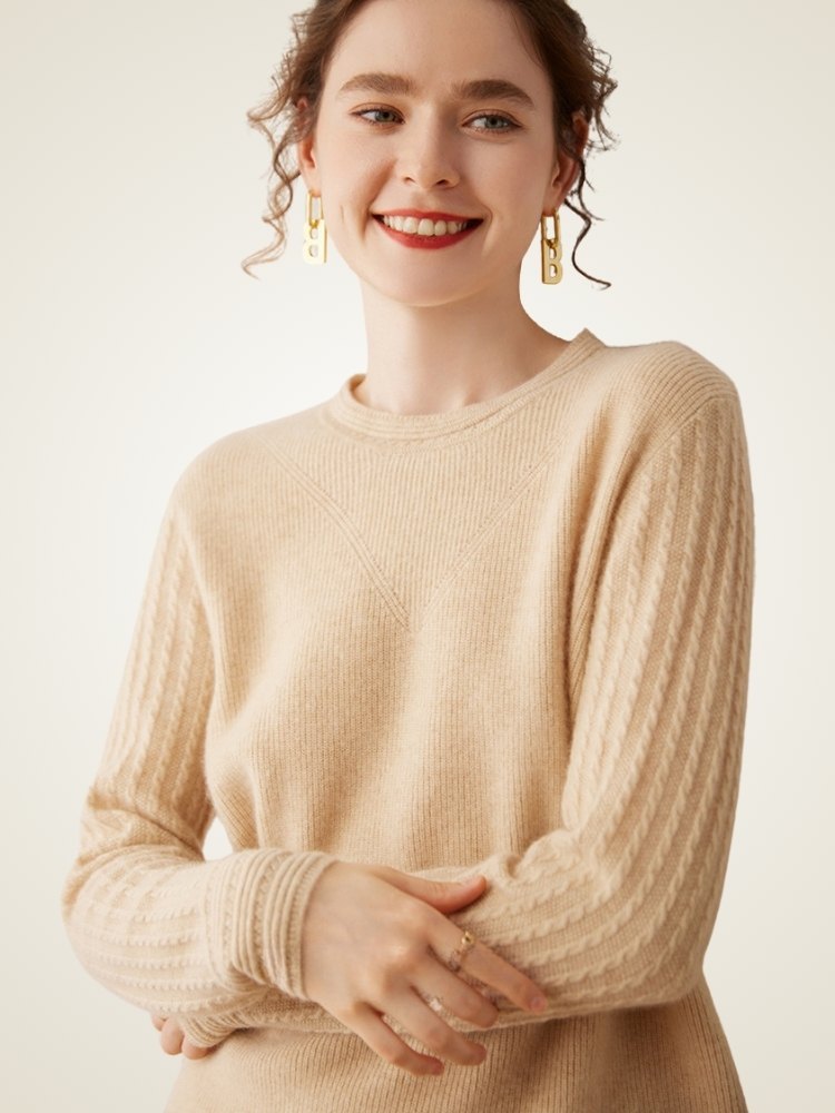 Serenel -  Crewneck Cashmere Sweater | The Cashmere Studio