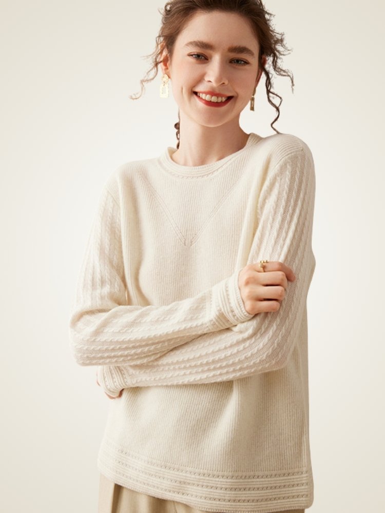 Serenel -  Crewneck Cashmere Sweater | The Cashmere Studio