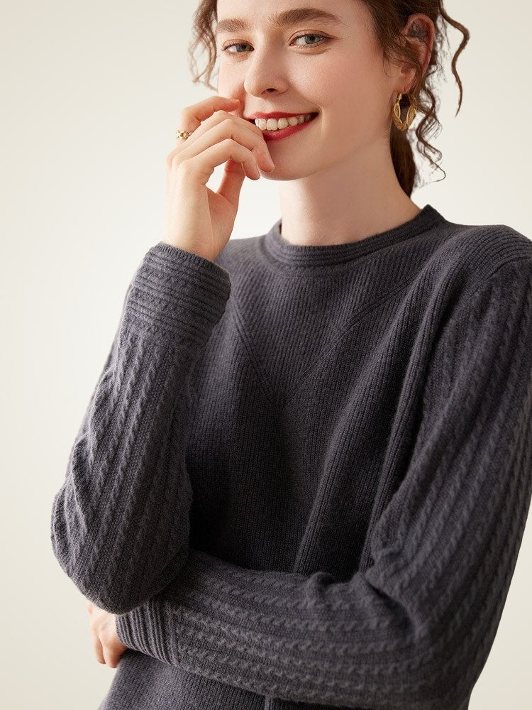 Serenel -  Crewneck Cashmere Sweater | The Cashmere Studio