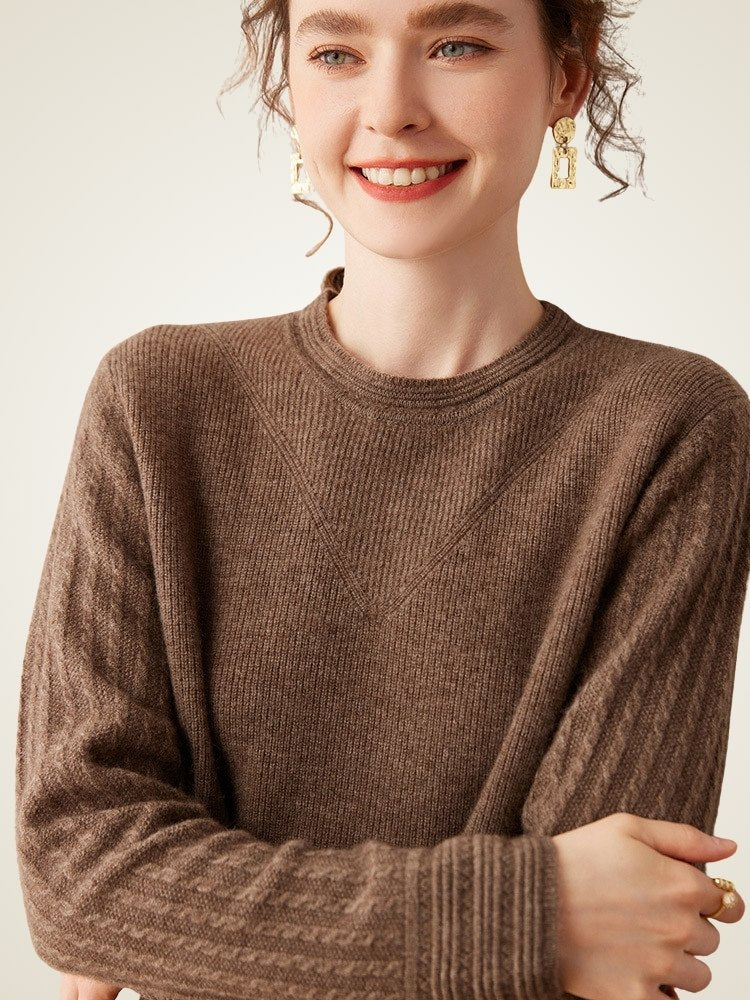 Serenel -  Crewneck Cashmere Sweater | The Cashmere Studio