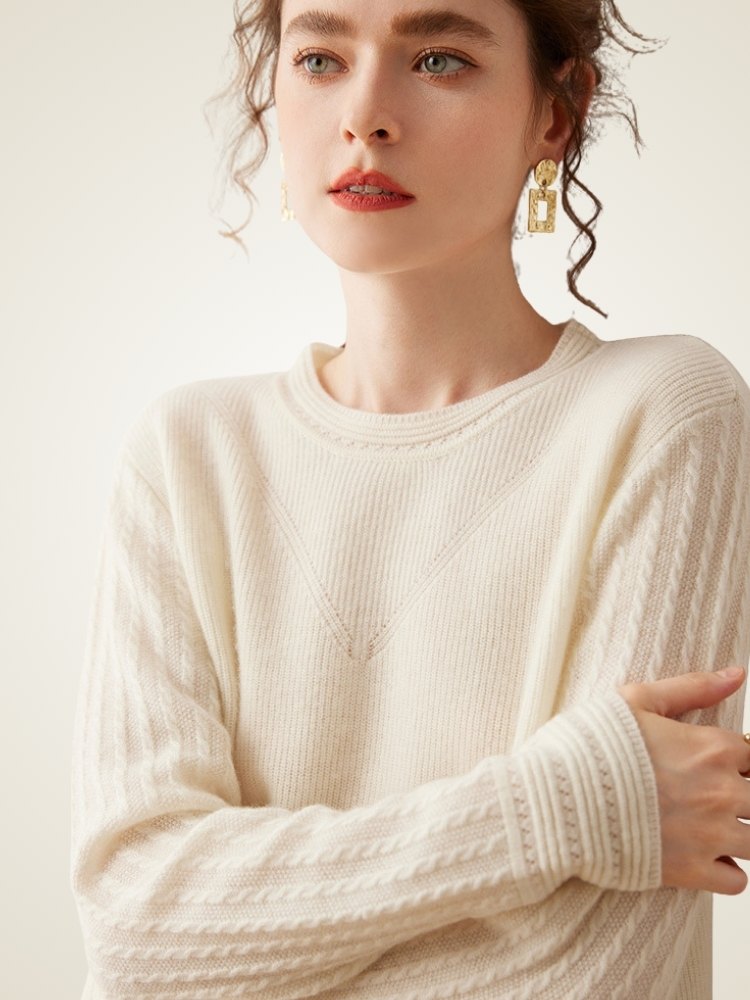Serenel -  Crewneck Cashmere Sweater | The Cashmere Studio