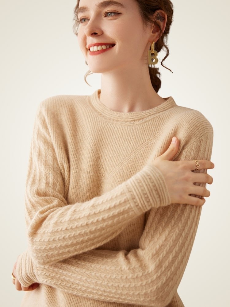 Serenel -  Crewneck Cashmere Sweater | The Cashmere Studio