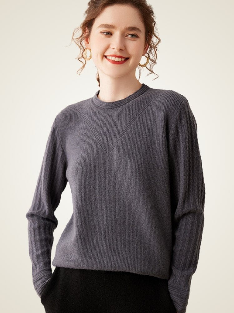 Serenel -  Crewneck Cashmere Sweater | The Cashmere Studio