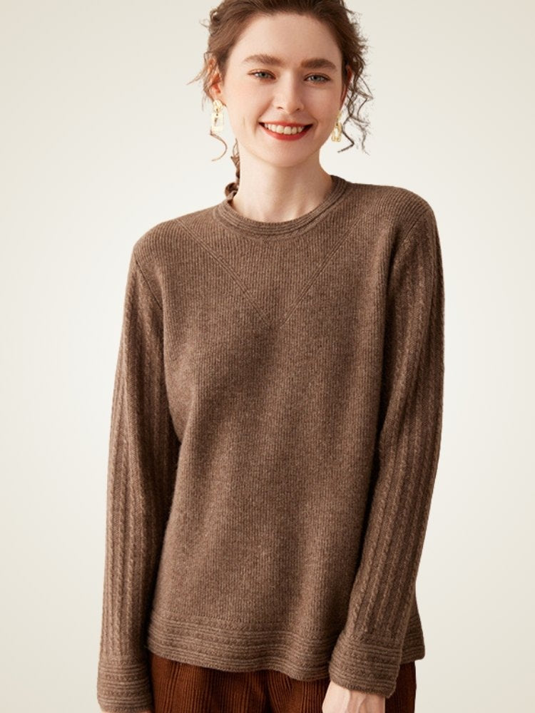 Serenel -  Crewneck Cashmere Sweater | The Cashmere Studio