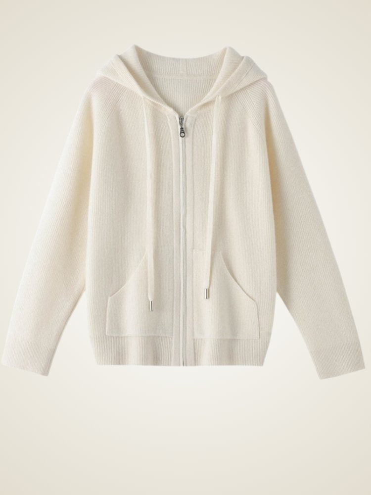 Naralith - Cashmere Full Zip Hoodie | The Cashmere Studio