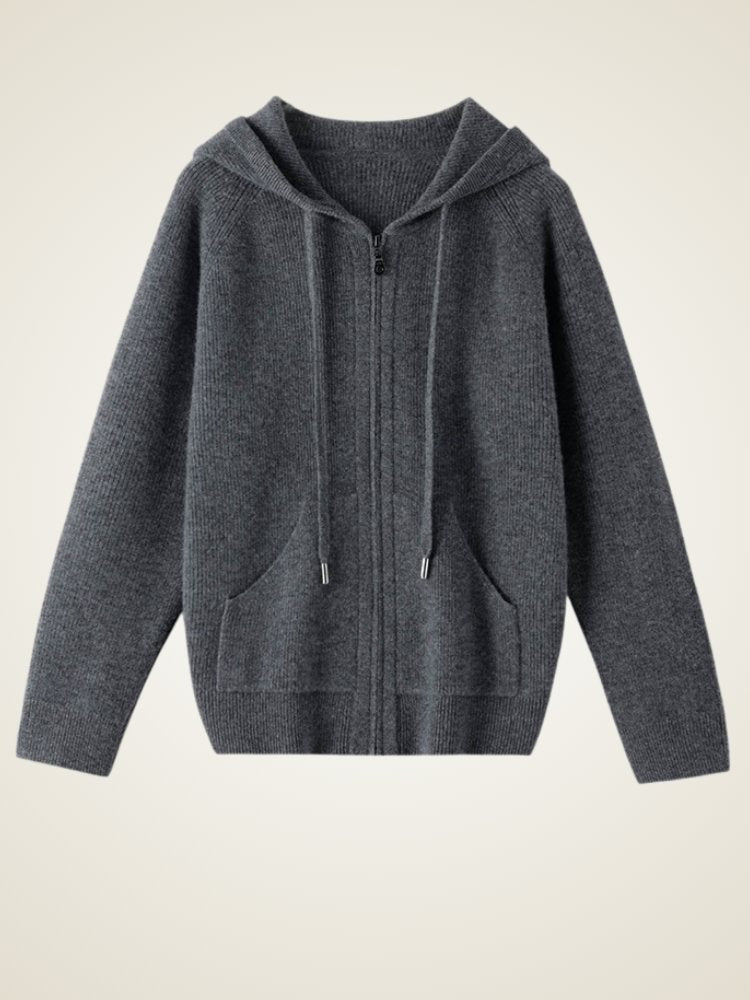Naralith - Cashmere Full Zip Hoodie | The Cashmere Studio