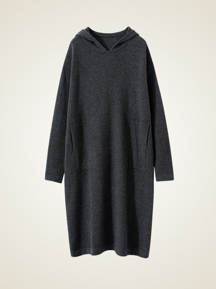 Oserine - Hooded Cashmere Dress | The Cashmere Studio