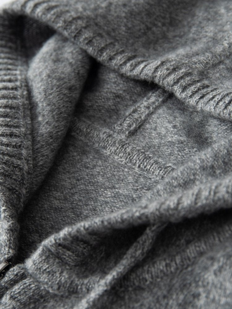 Andelis - Zip-Up Cashmere Hoodie | The Cashmere Studio