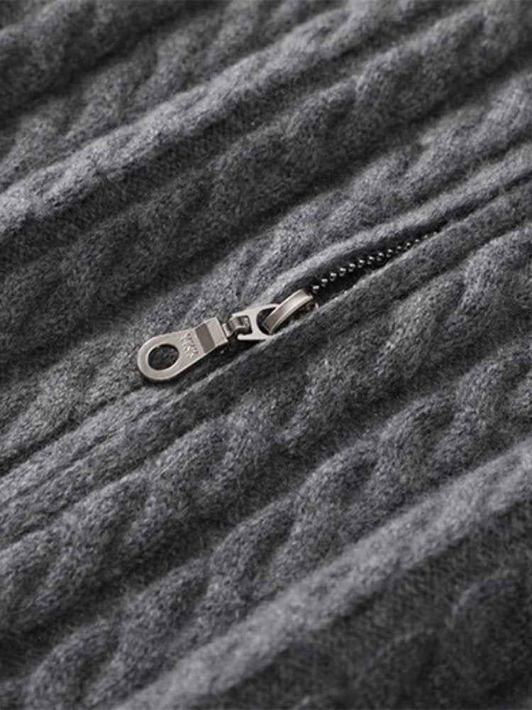 Kaelira - Zip Cashmere Cardigan | The Cashmere Studio