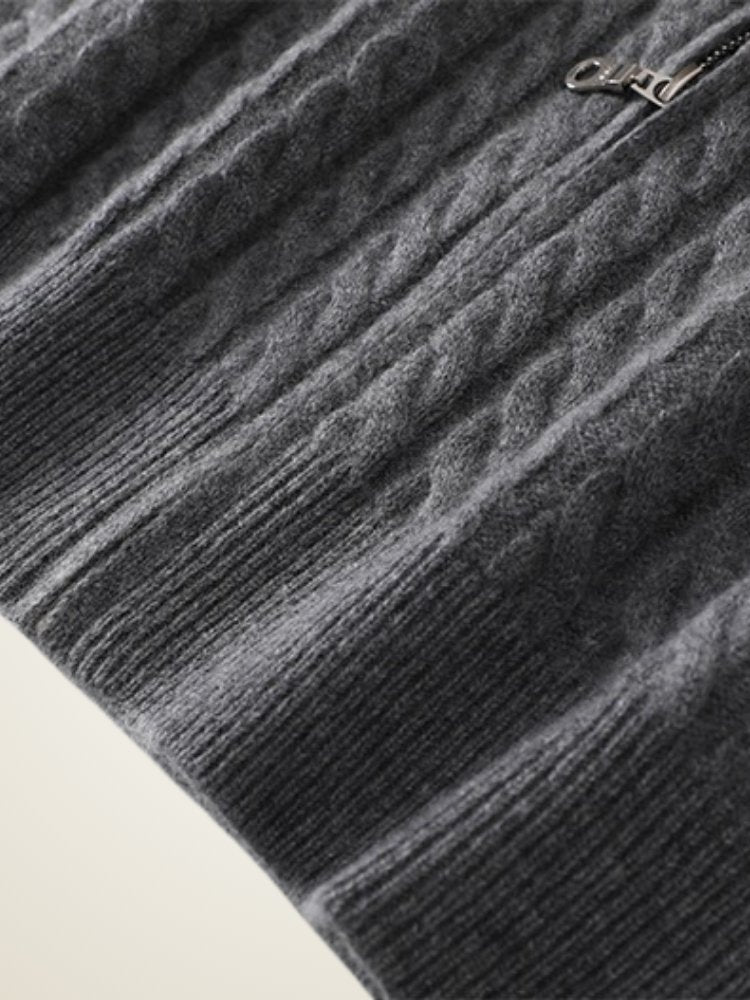 Kaelira - Zip Cashmere Cardigan | The Cashmere Studio