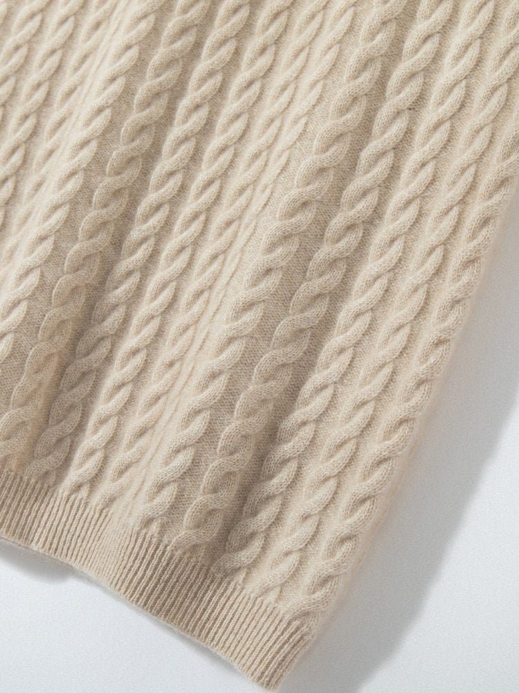 Velindra - Cable-Knit Cashmere Skirt | The Cashmere Studio