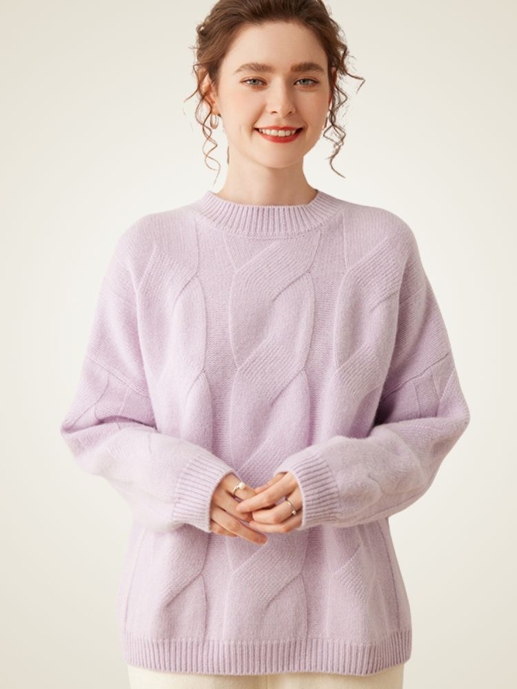 Eralith -  Cable  Knit Cashmere Sweater | The Cashmere Studio