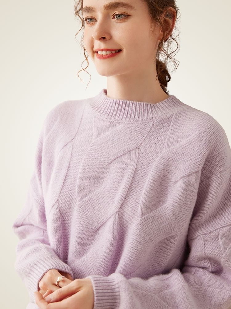 Eralith -  Cable  Knit Cashmere Sweater | The Cashmere Studio