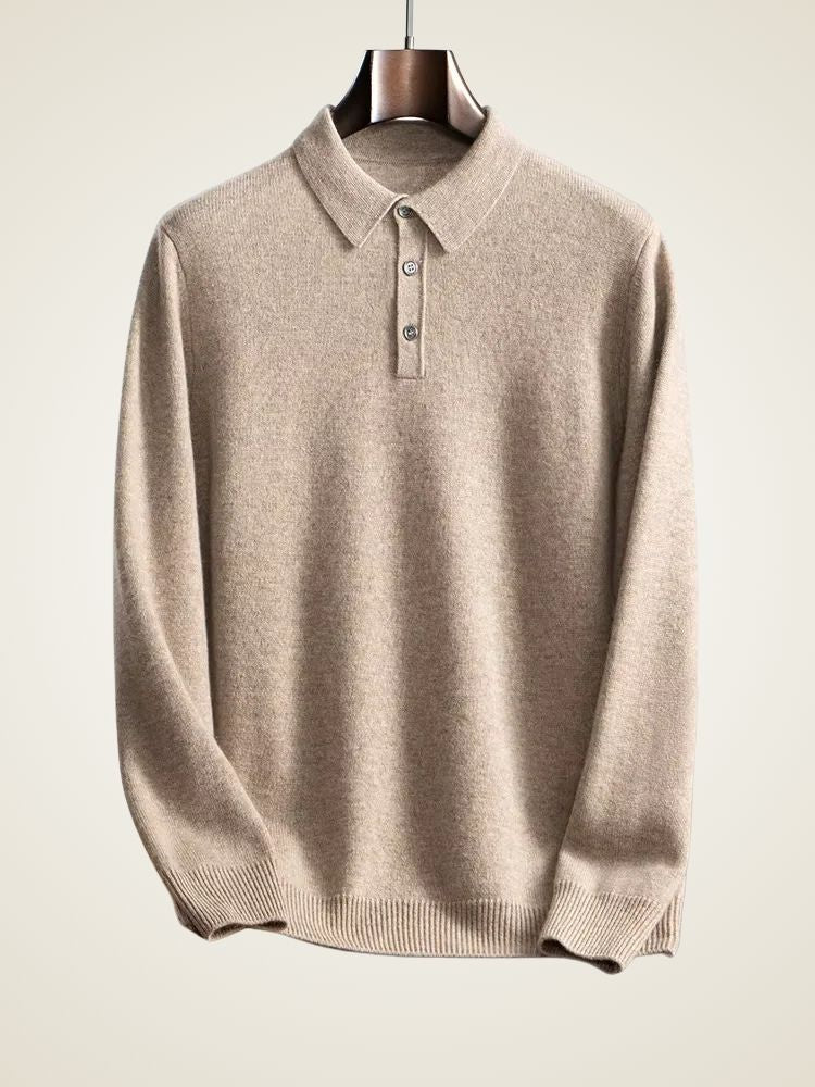 Finn - Polo Cashmere Sweater | The Cashmere Studio