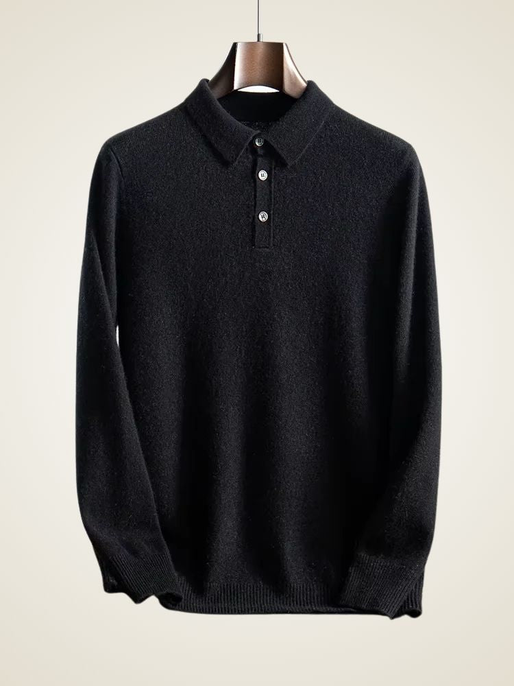 Finn - Polo Cashmere Sweater | The Cashmere Studio