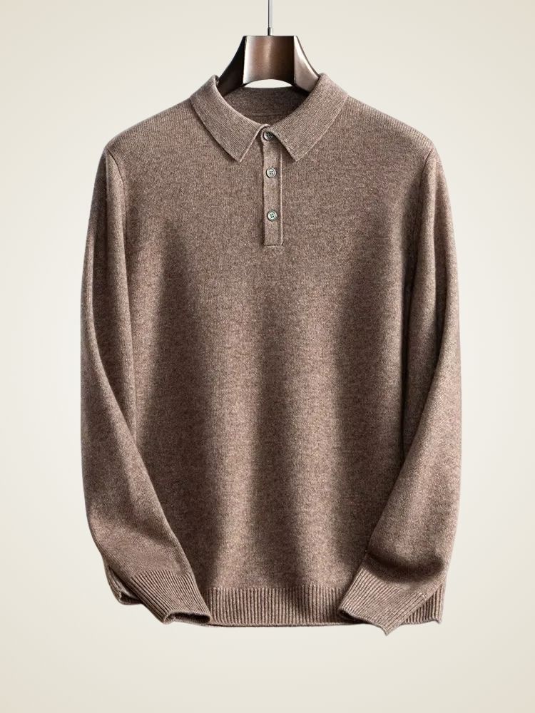 Finn - Polo Cashmere Sweater | The Cashmere Studio