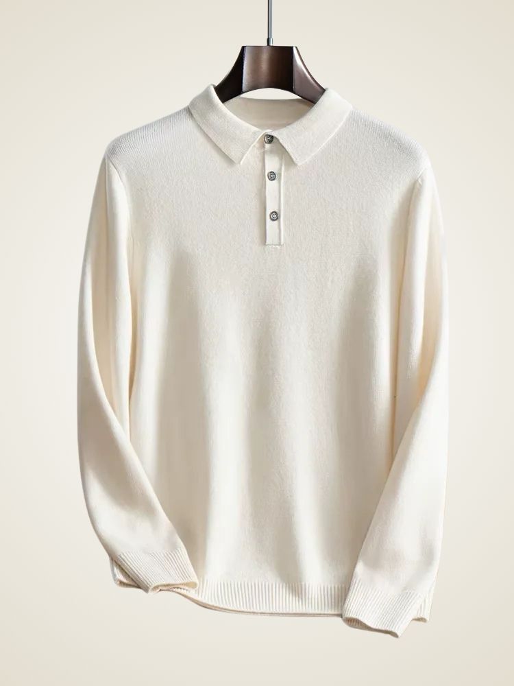 Finn - Polo Cashmere Sweater | The Cashmere Studio