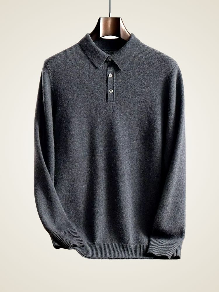 Finn - Polo Cashmere Sweater | The Cashmere Studio