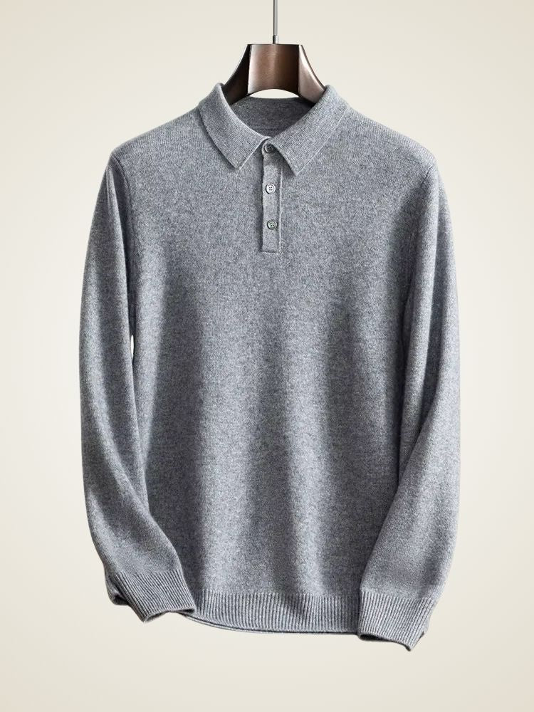 Finn - Polo Cashmere Sweater | The Cashmere Studio