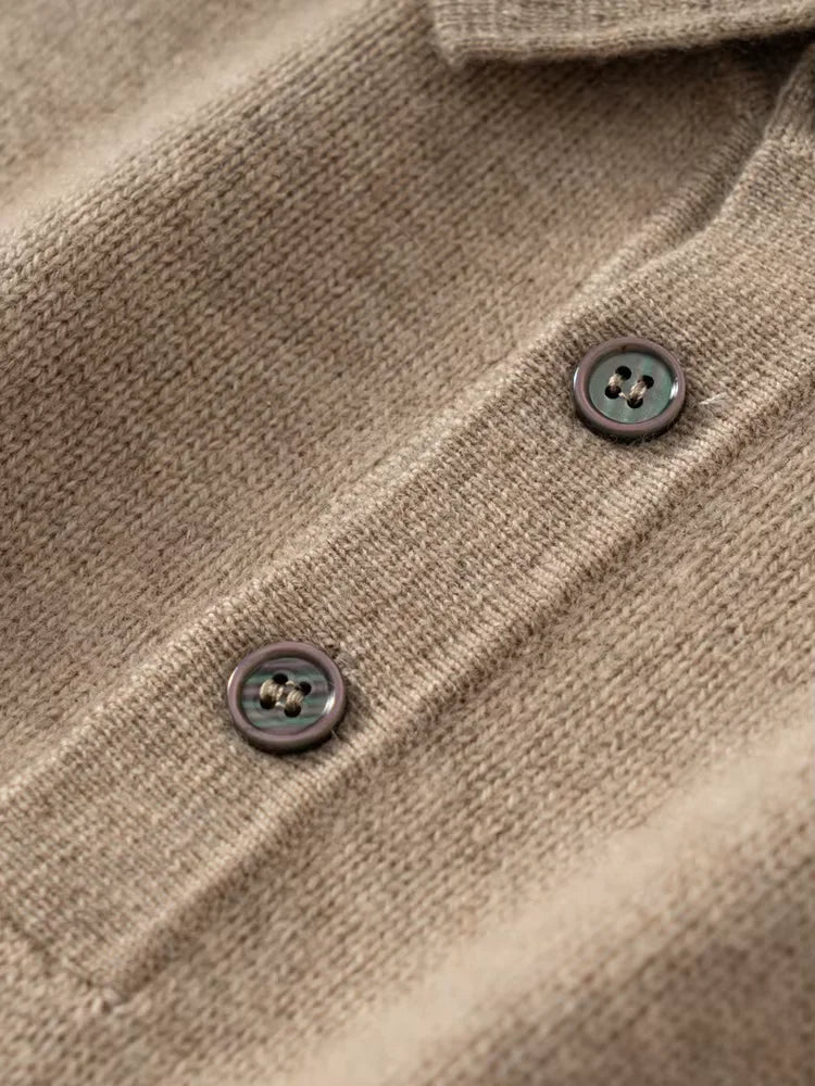 Finn - Polo Cashmere Sweater | The Cashmere Studio