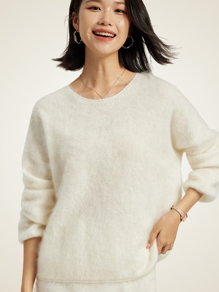 Veliane - Brushed Cashmere Sweater | The Cashmere Studio
