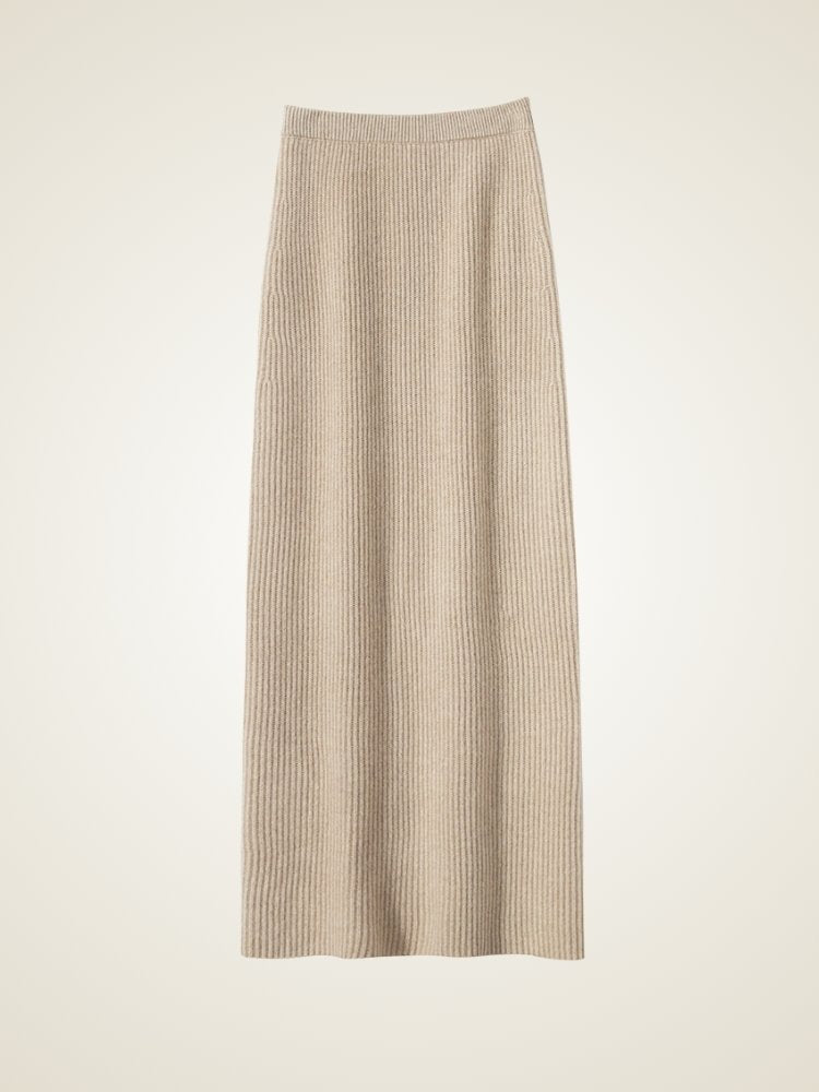 Ravelia - Ribbed Cashmere Skirt | The Cashmere Studio