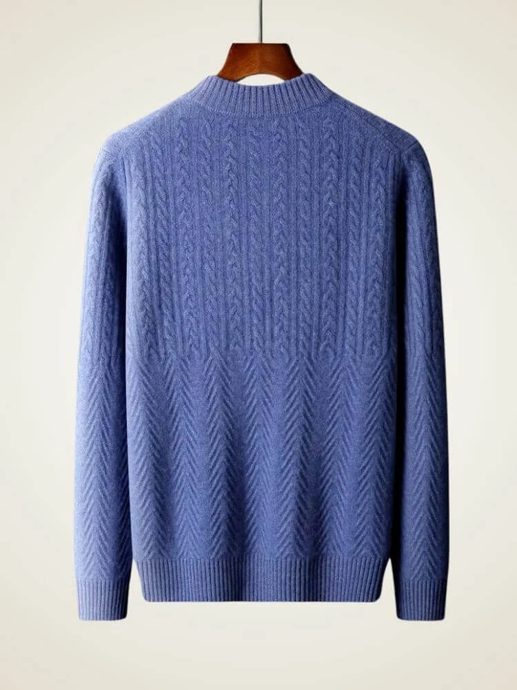 Alexander - Half Zip Cashmere Sweater | The Cashmere Studio