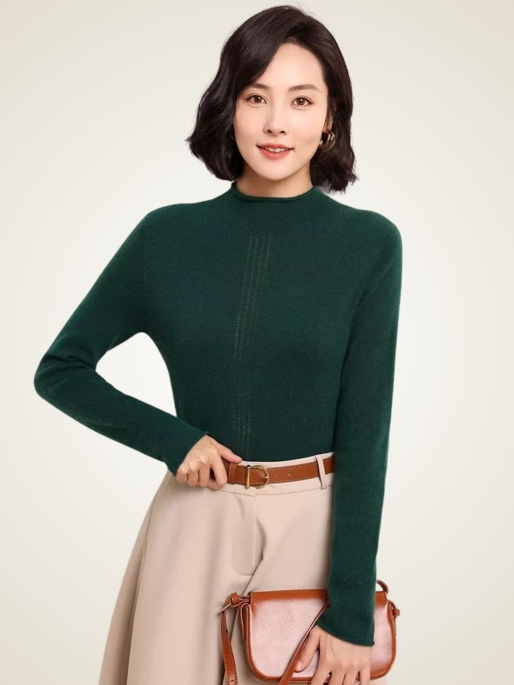 Alice Mock Neck Cashmere Sweater | The Cashmere Studio