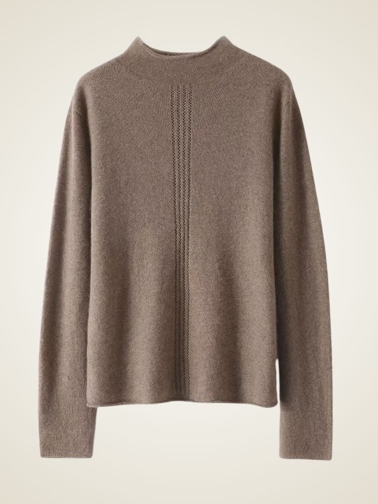 Alice Mock Neck Cashmere Sweater | The Cashmere Studio