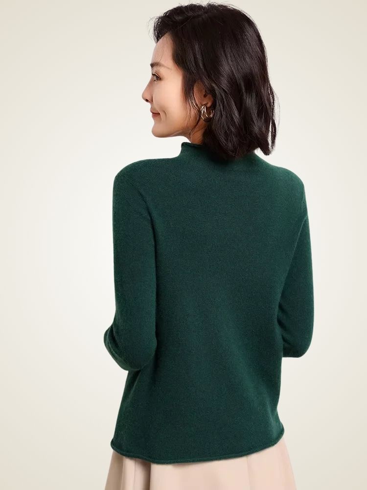 Alice Mock Neck Cashmere Sweater | The Cashmere Studio