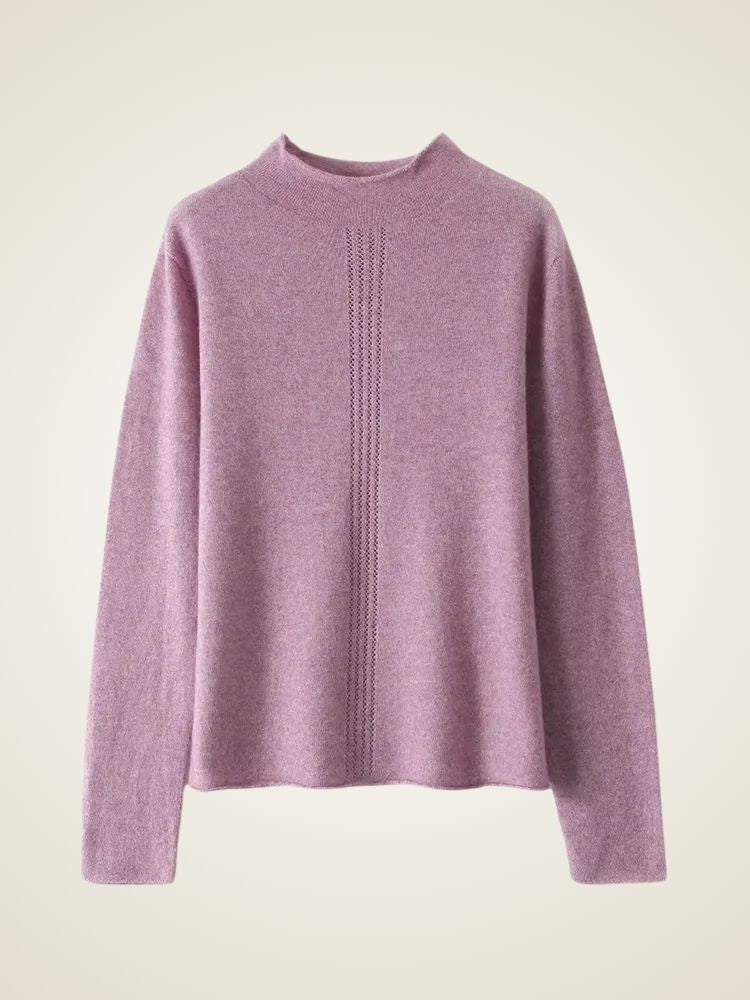 Alice Mock Neck Cashmere Sweater | The Cashmere Studio