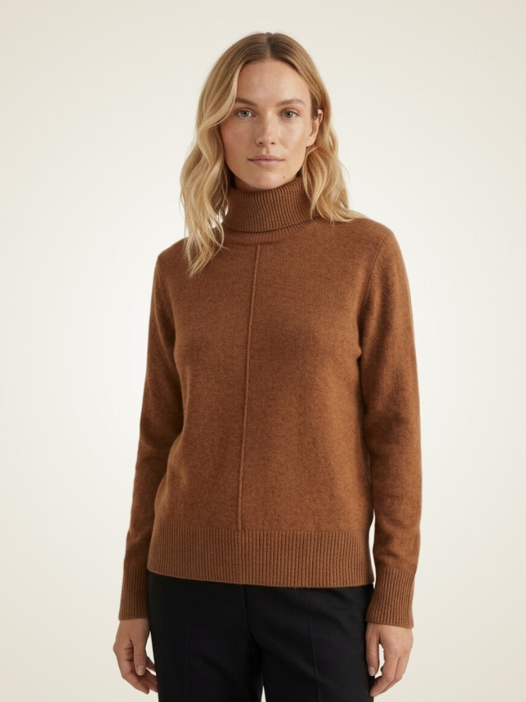 Ellyssa - Turtleneck Cashmere Sweater | The Cashmere Studio