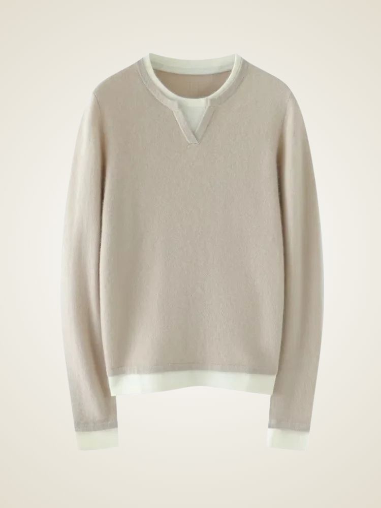 Amber - Crewneck Cashmere Sweater | The Cashmere Studio