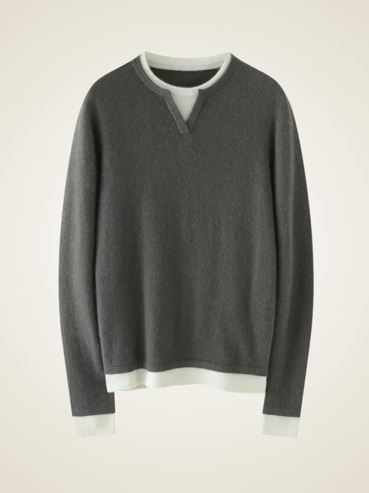 Amber - Crewneck Cashmere Sweater | The Cashmere Studio