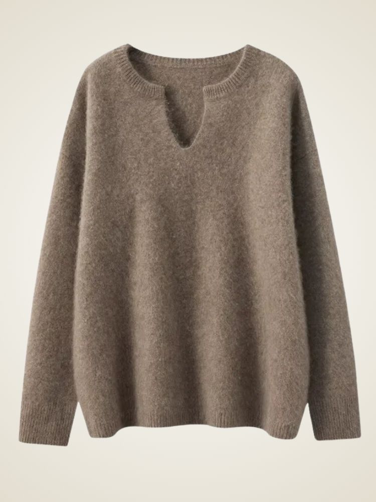 Heidi - V-Neck Cashmere Sweater | The Cashmere Studio