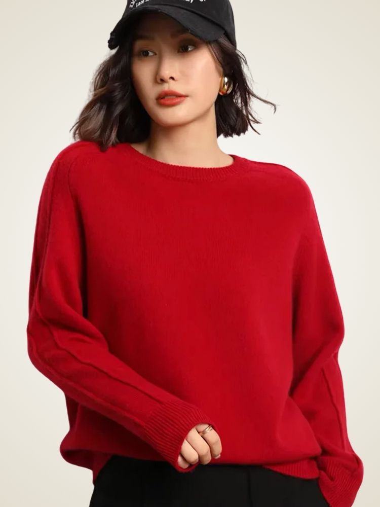 Chloe - Crewneck Cashmere Sweater | The Cashmere Studio