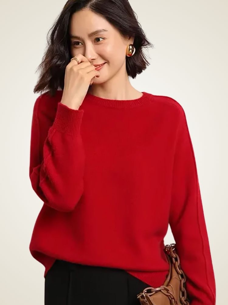 Chloe - Crewneck Cashmere Sweater | The Cashmere Studio