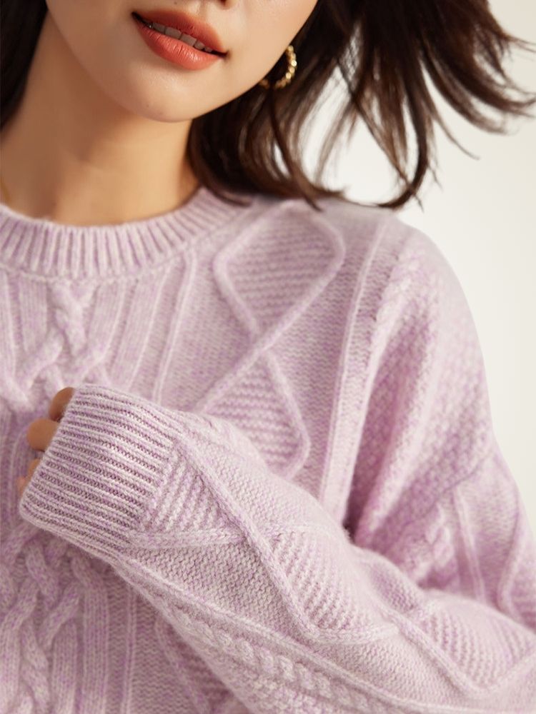 Hariel - Cable-Knit Cashmere Sweater | The Cashmere Studio