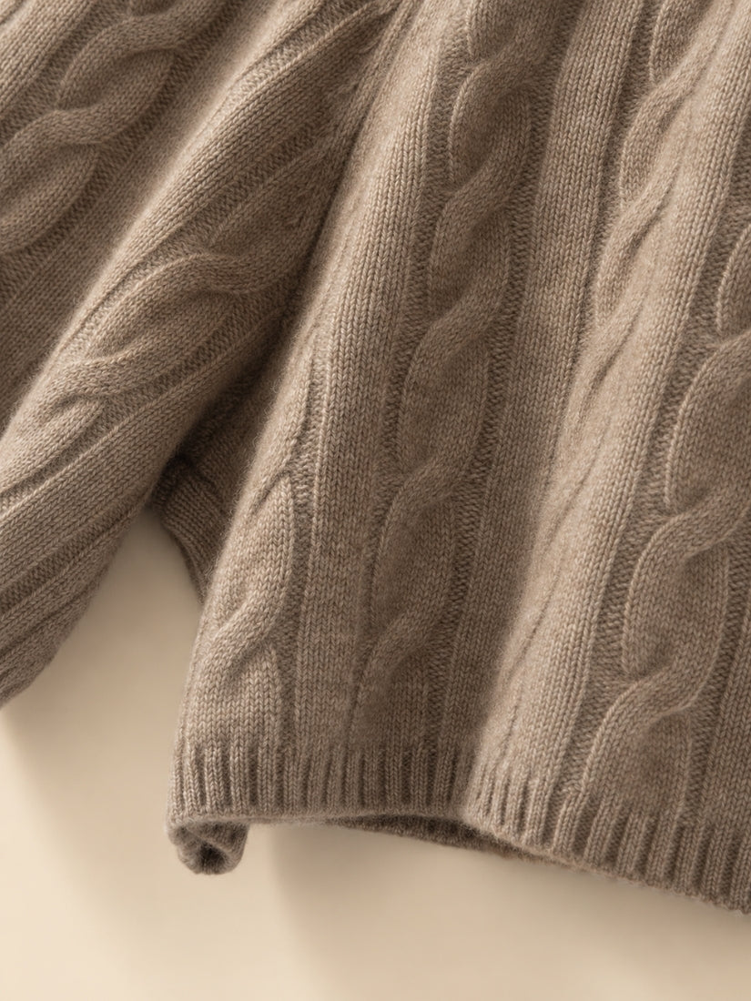 Corinna - Ribbed Hem Detail | The Cashmere Studio