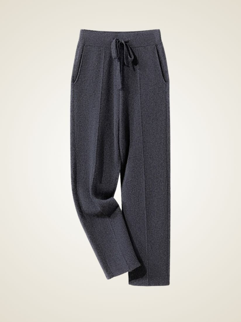 Darel — Dark Gray Hooded Zip-Up Cashmere Set | The Cashmere Studio