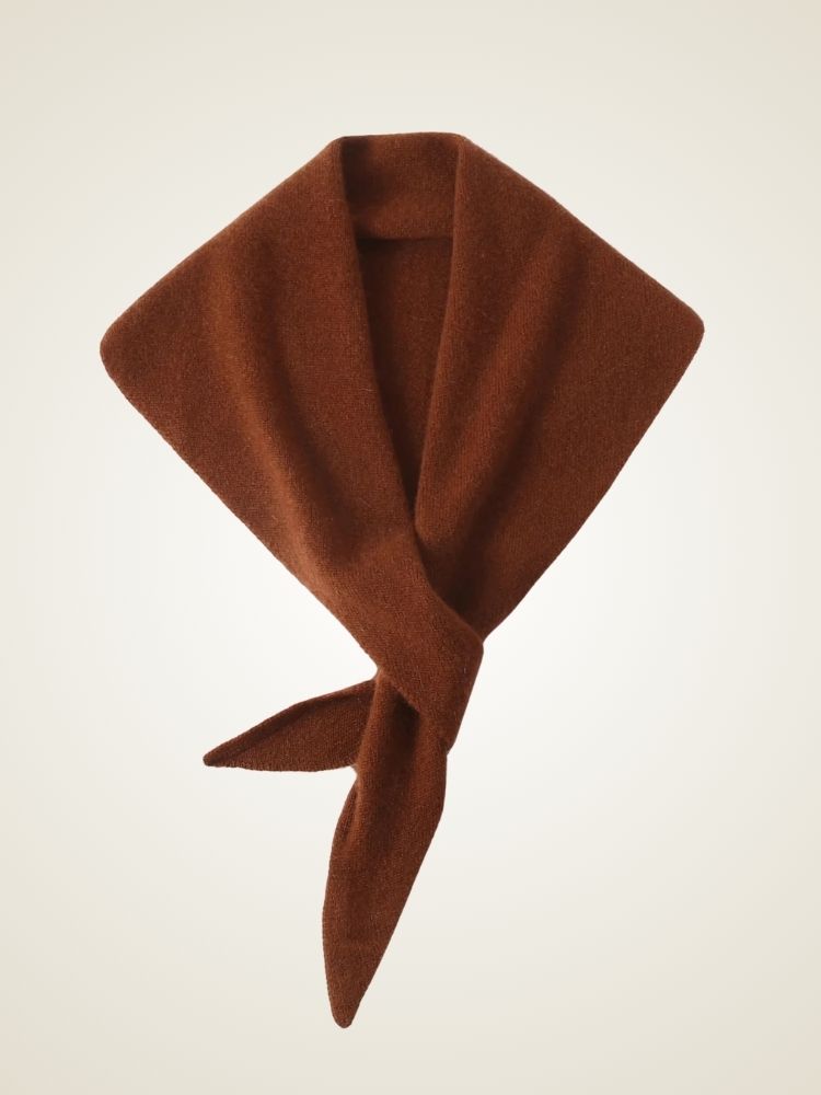 Kennedy - Dark Caramel Wrap Cashmere Scarf | The Cashmere Studio