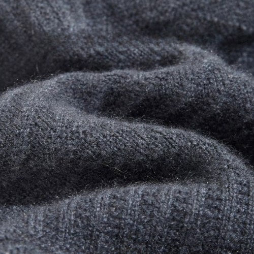 Grayson -  Artisanal Knit Cashmere Crewneck | The Cashmere Studio